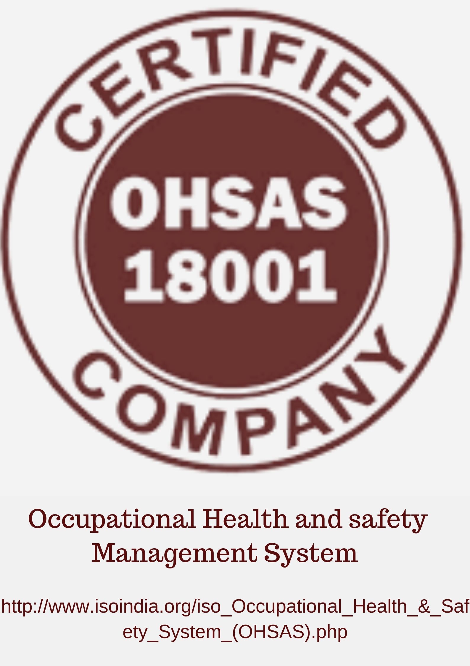 OHSAS 18001:2007 Certification 