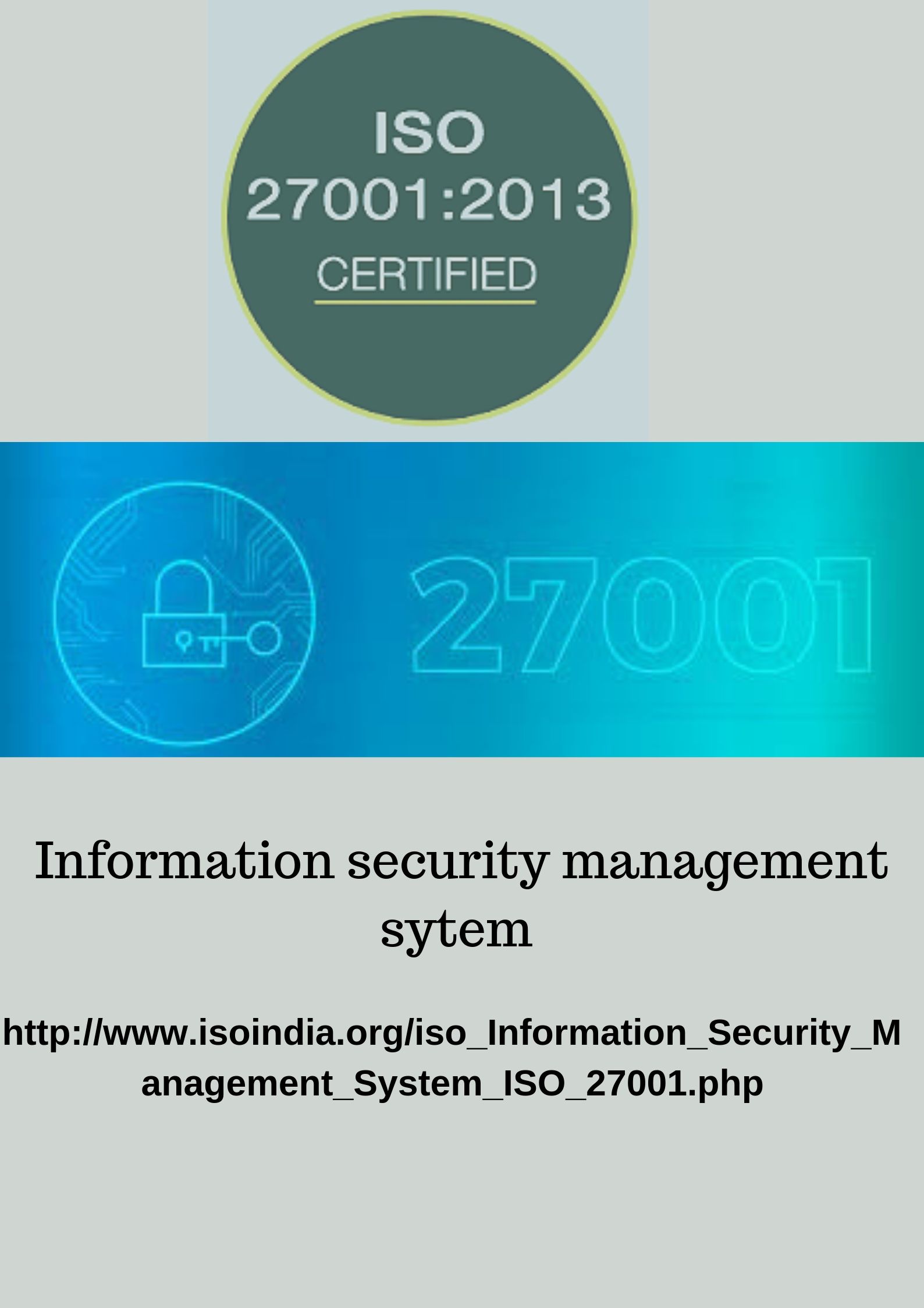 ISO 27001 information security management system (ISMS)